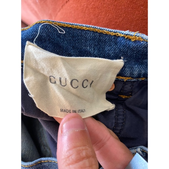 Gucci logo Jeans Size 26 - Picture 5 of 6